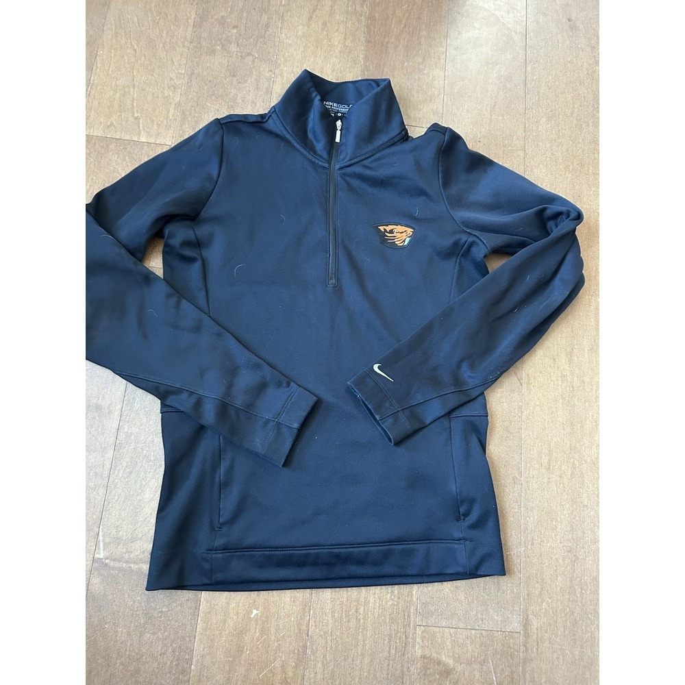 Nike Golf Therma-Fit Oregon State Beavers Men's Black 1/2 Zip Jacket S